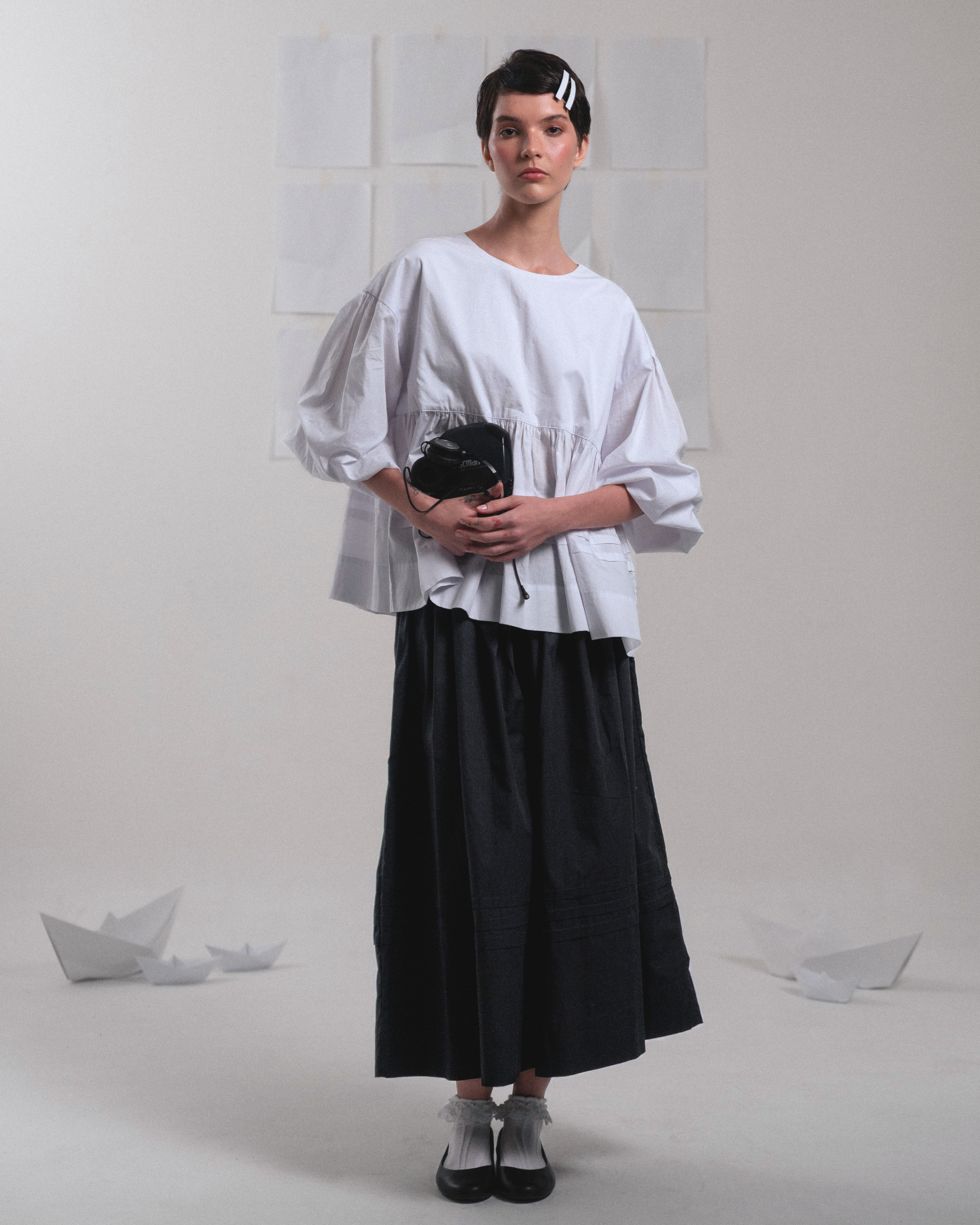 bata origami branca
