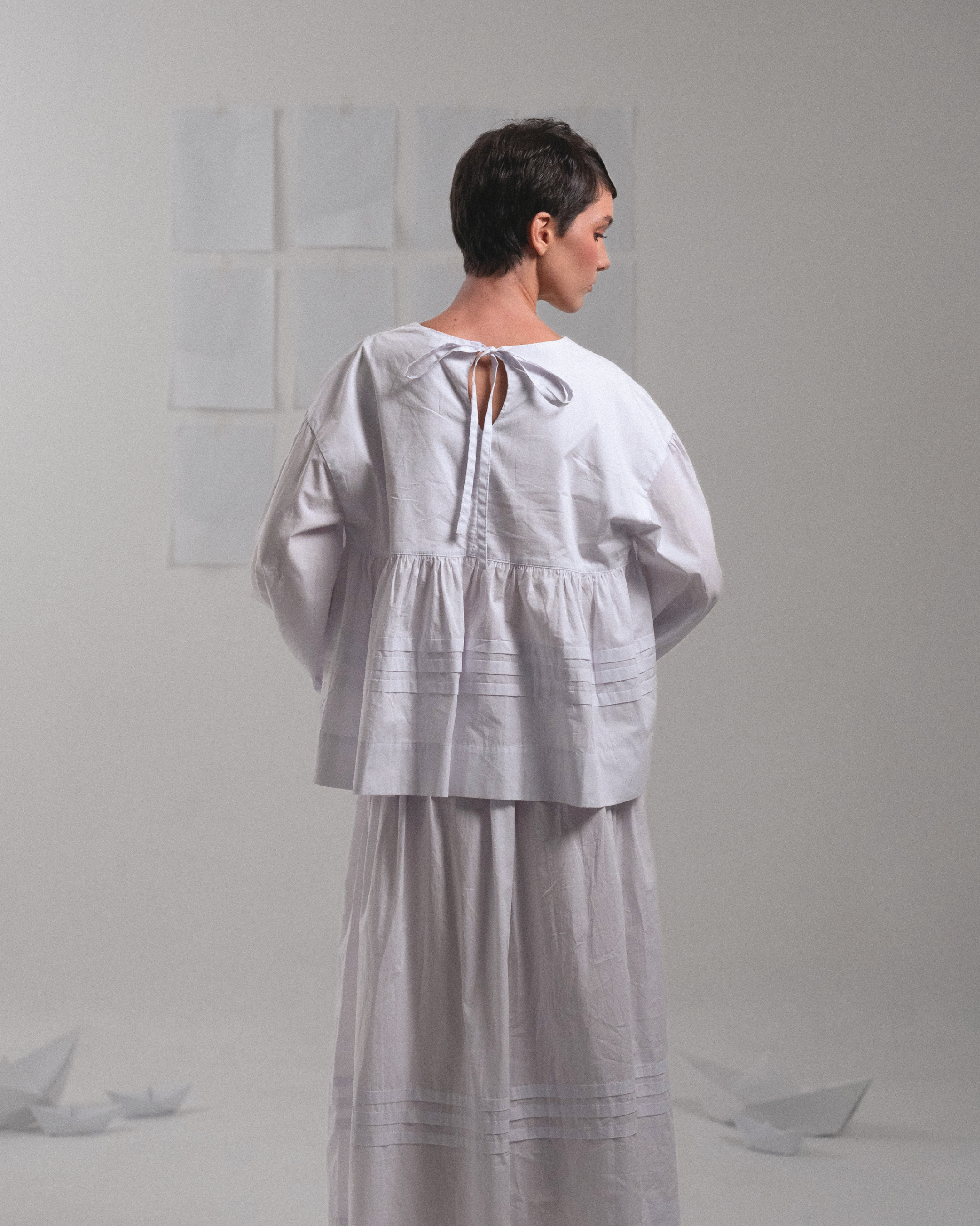 bata origami branca
