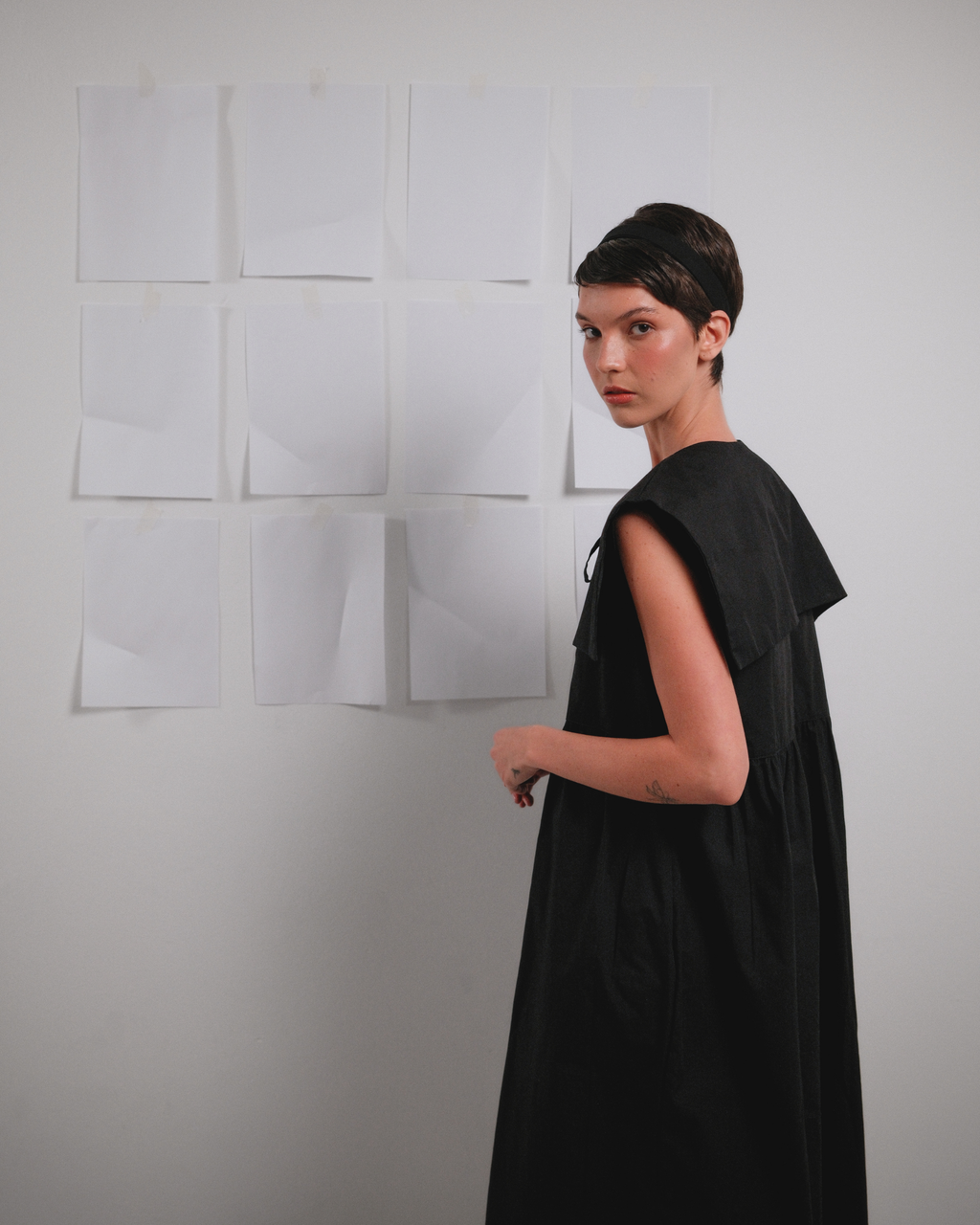 vestido oru preto